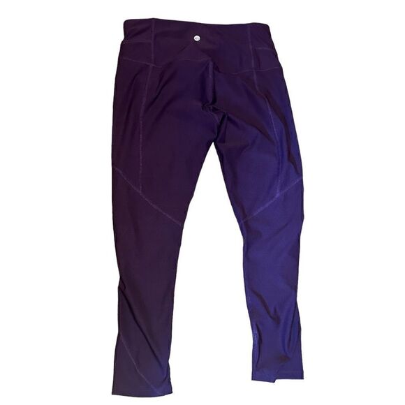 Apana Purple Yoga Leggings Pants Size Medium M - Picture 5 of 10